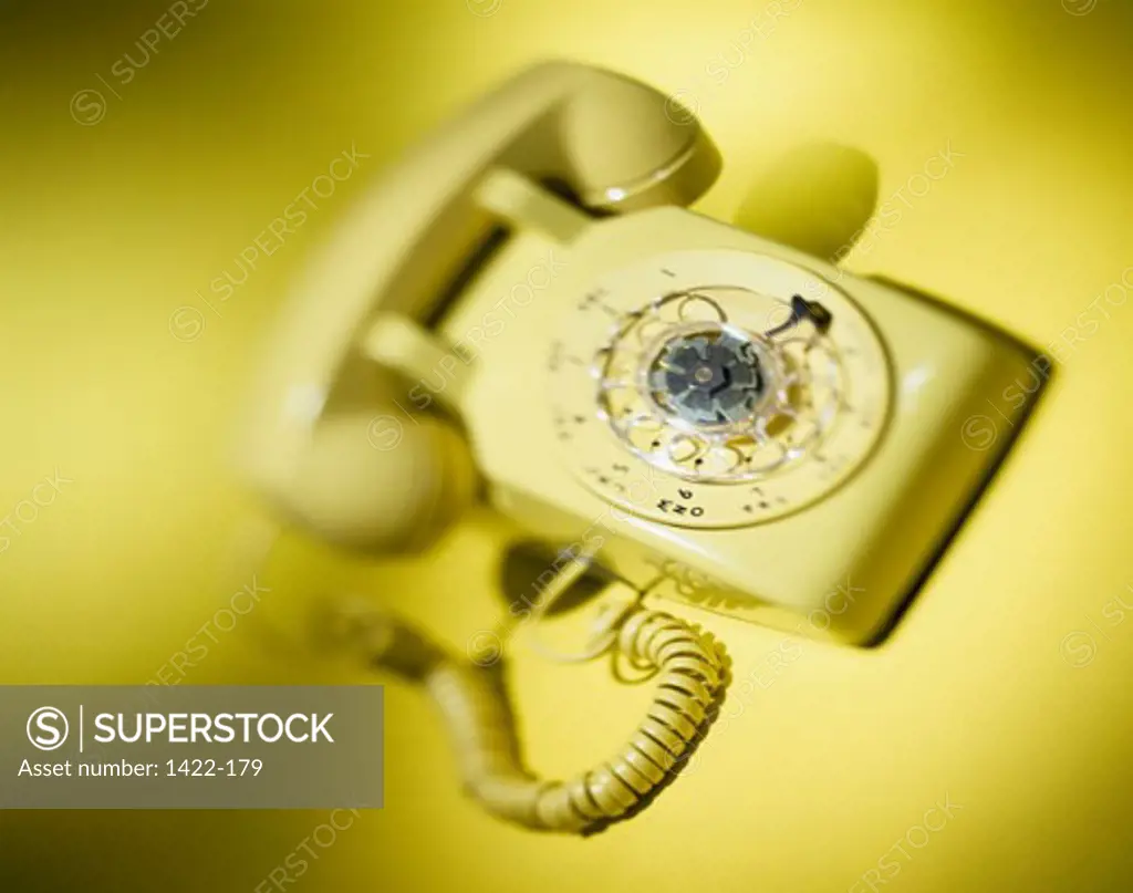 Close-up of a rotary phone