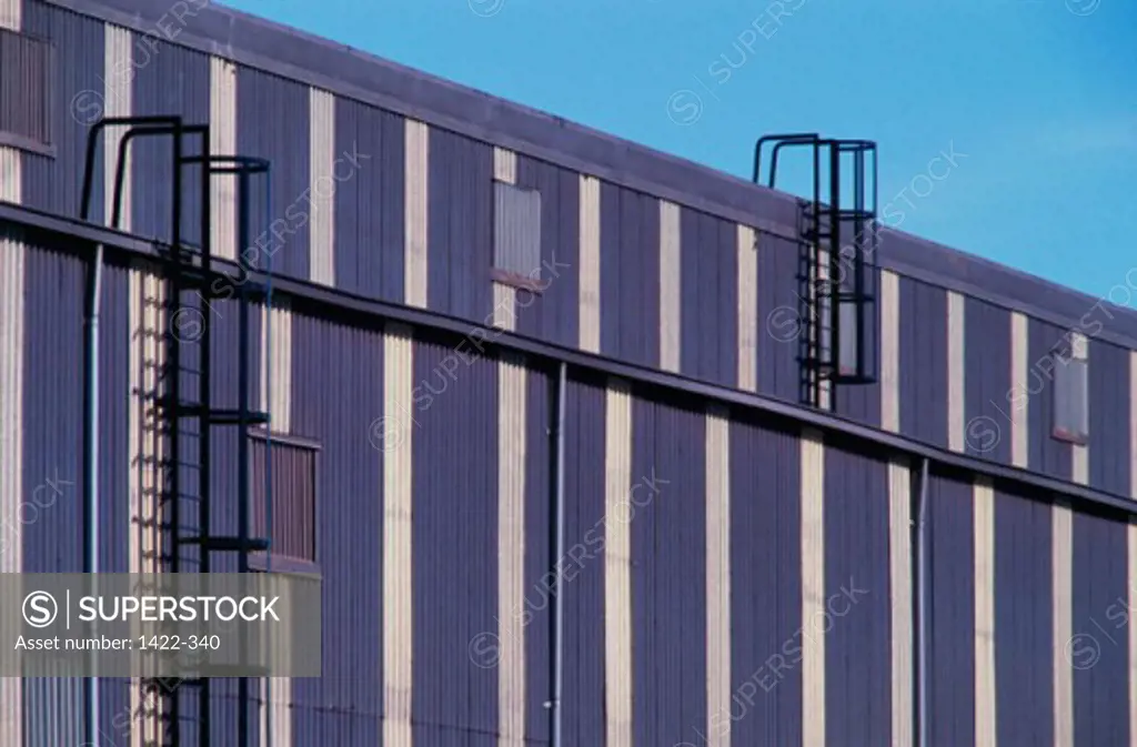 Ladders on a warehouse
