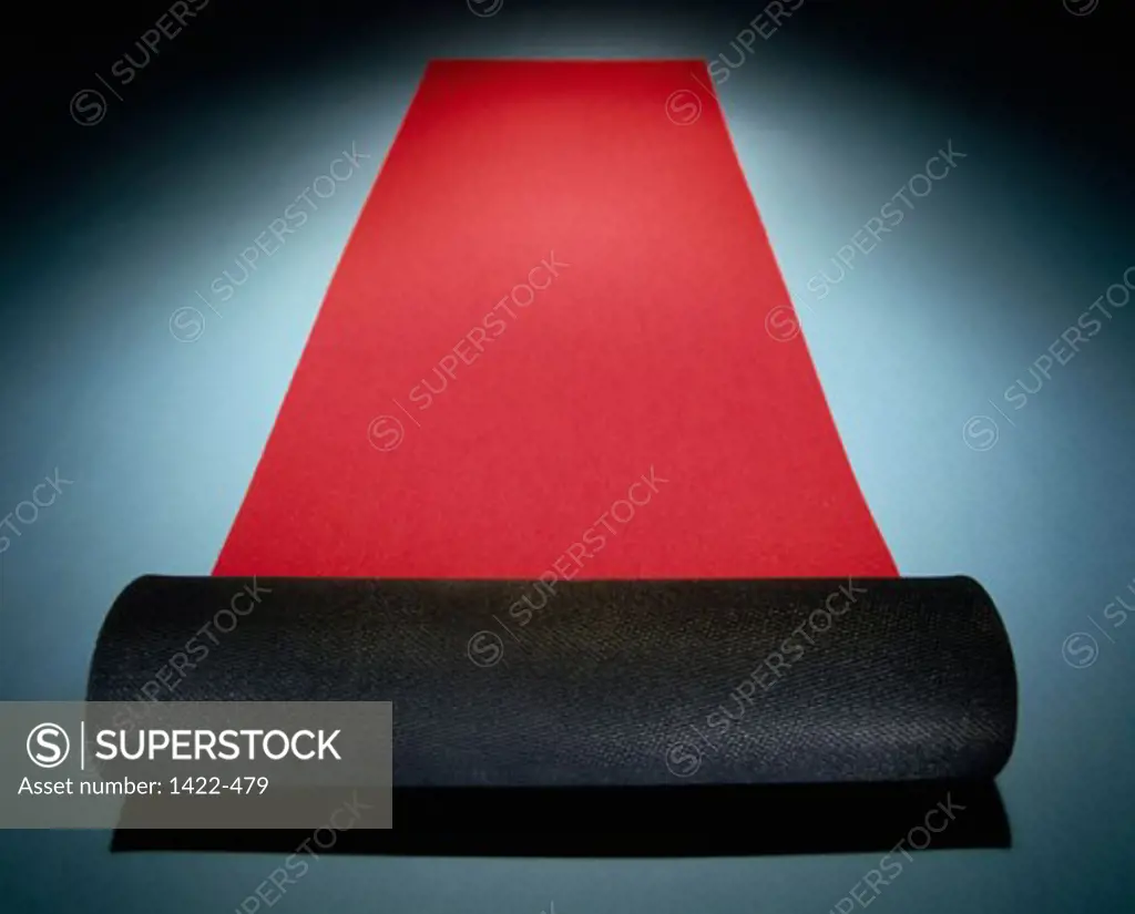 Close-up of a red carpet
