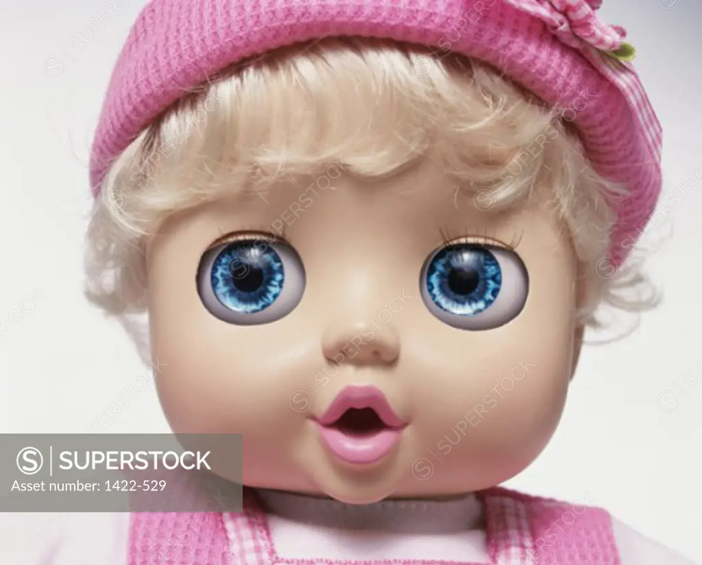 Close-up of a baby doll