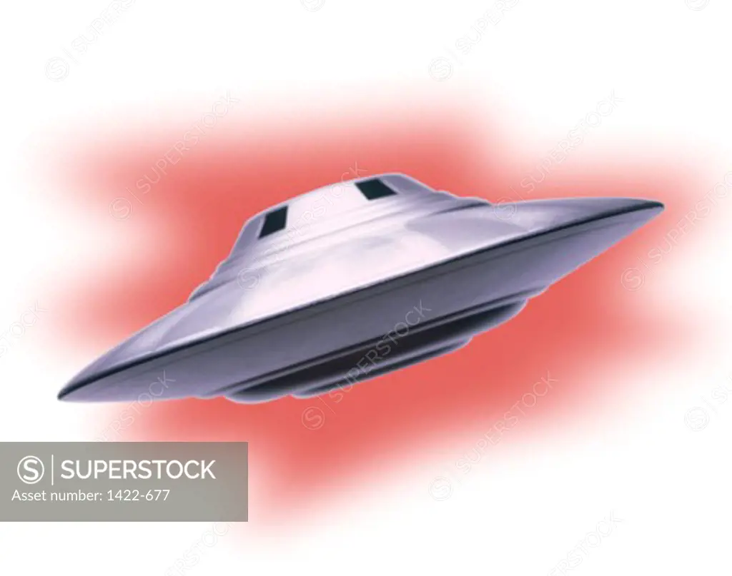 Close-up of a ufo flying