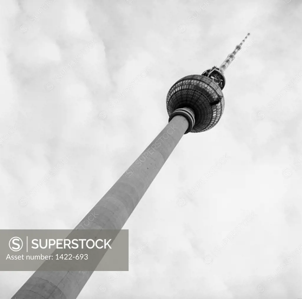 Low angle view of the Berlin Television Tower Berlin Germany