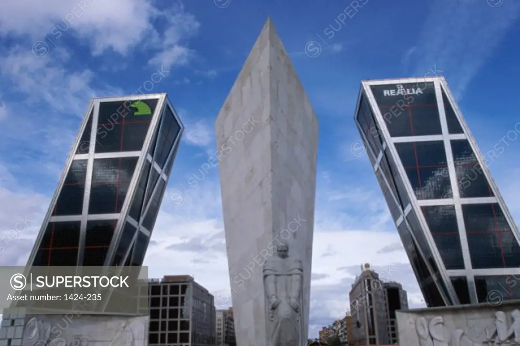 Calvo Sotelo MonumentPuerta de Europa (Kio Towers)MadridSpain