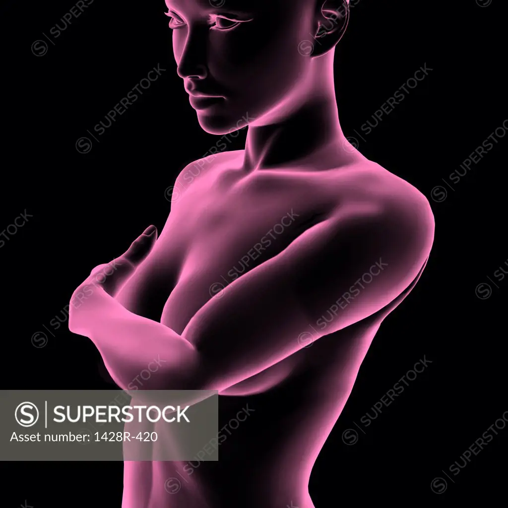 Breast Exam, Digitally Generated Image by Hank Grebe