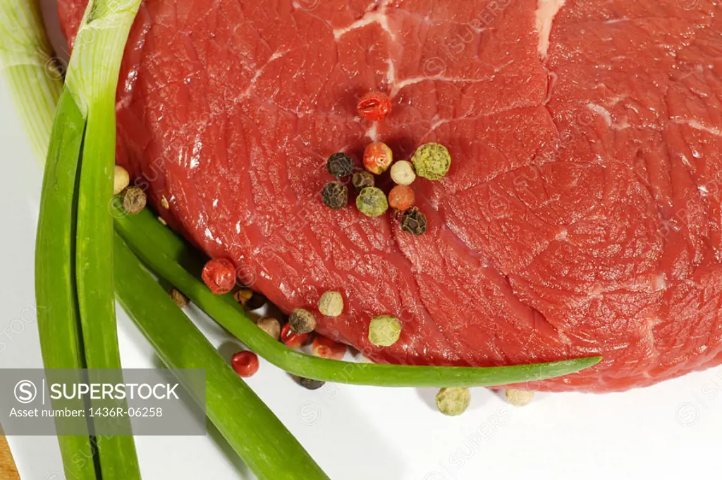 Closeup of sirloin steak