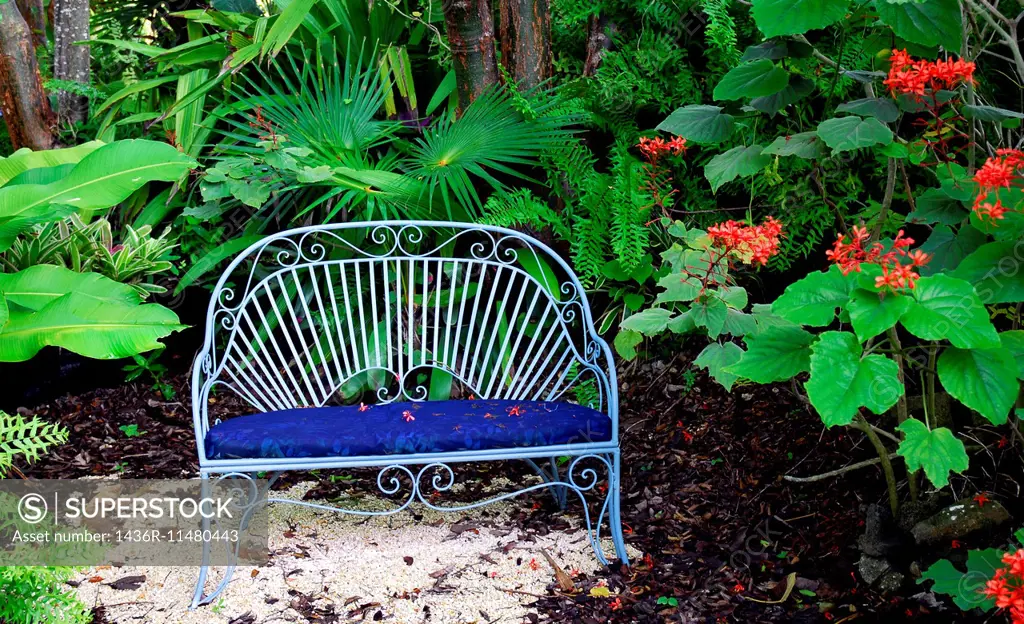 Blue Garden Seat.