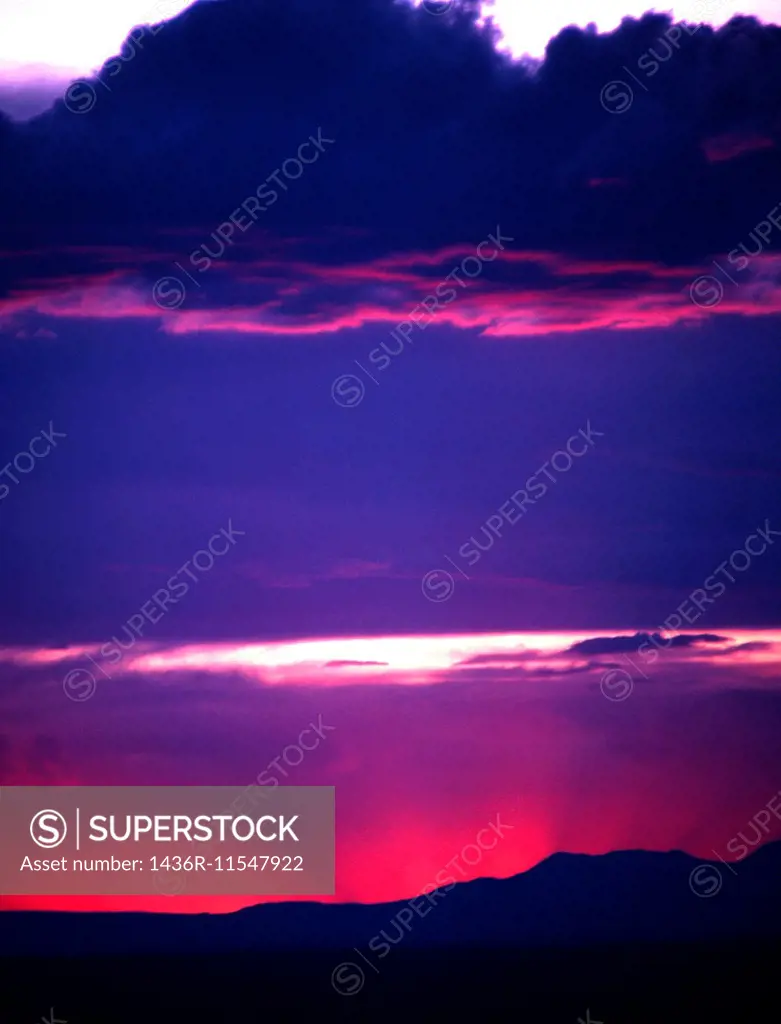 Sunset in Mesa Verde National Pork, Colorado.