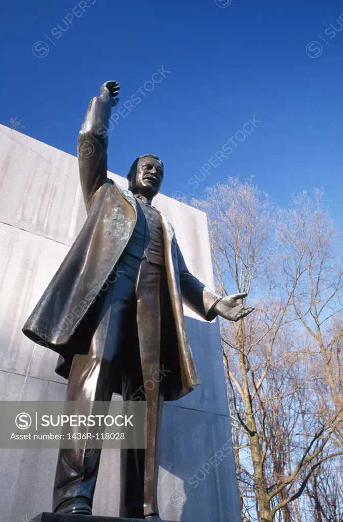 Statue of president Theodore Roosevelt. Washington D.C. USA