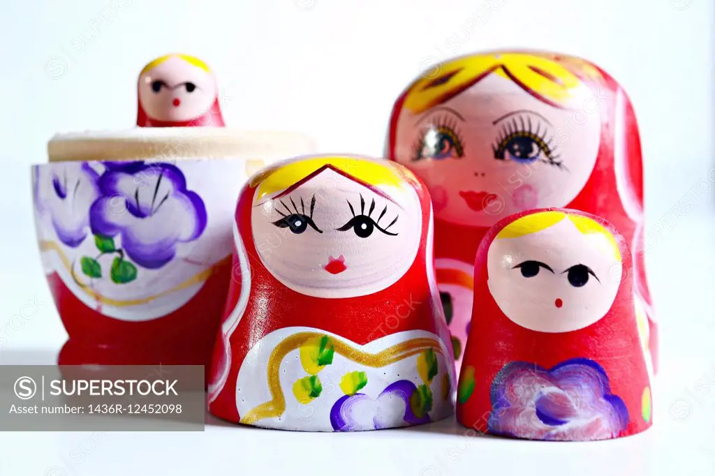Matrioshka, russian wooden dolls.