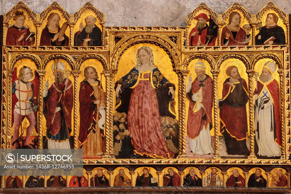 Altar of the Holy Three Kings, painting by Bernardo Rizzardi, Cathedral of St. James, UNESCO World Heritage, Sibenik, Dalmatian coast, Croatia