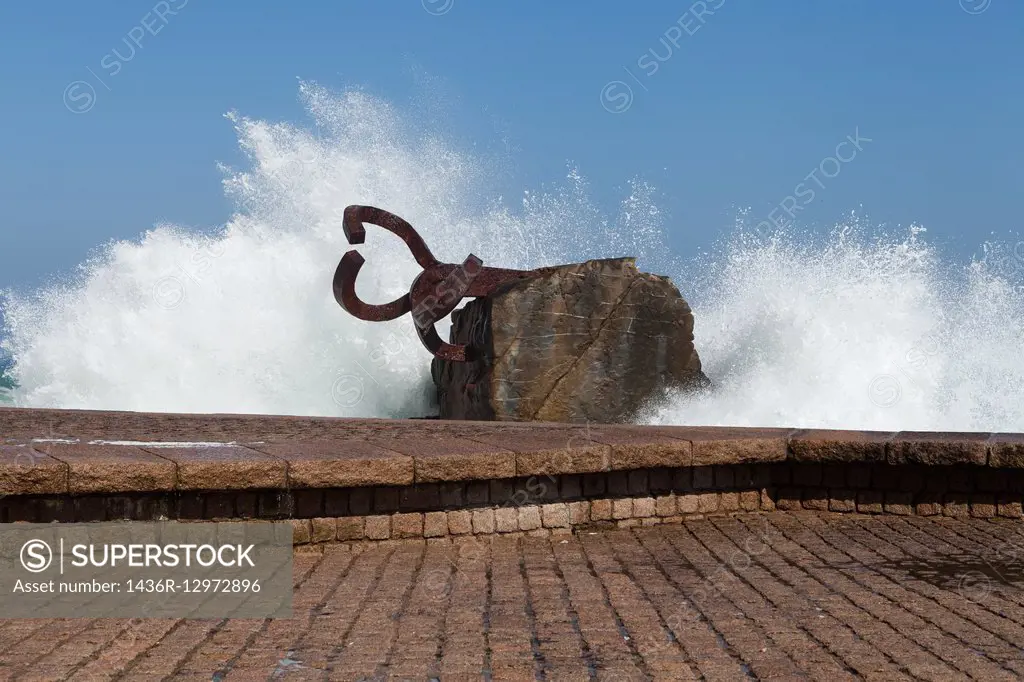 Peine del viento (The Comb of the Winds ) Eduardo chillida sculpture. Donostia. san Sebastian. Basque Country. Spain.