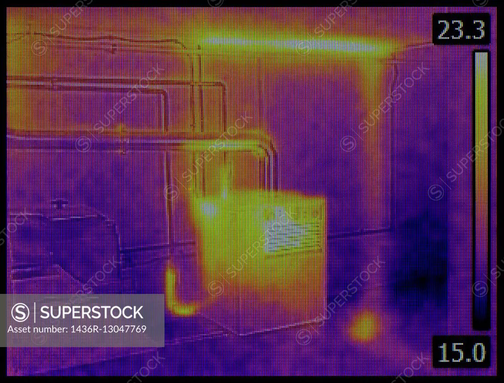 Central Heating Furnace Infrared Inspection.