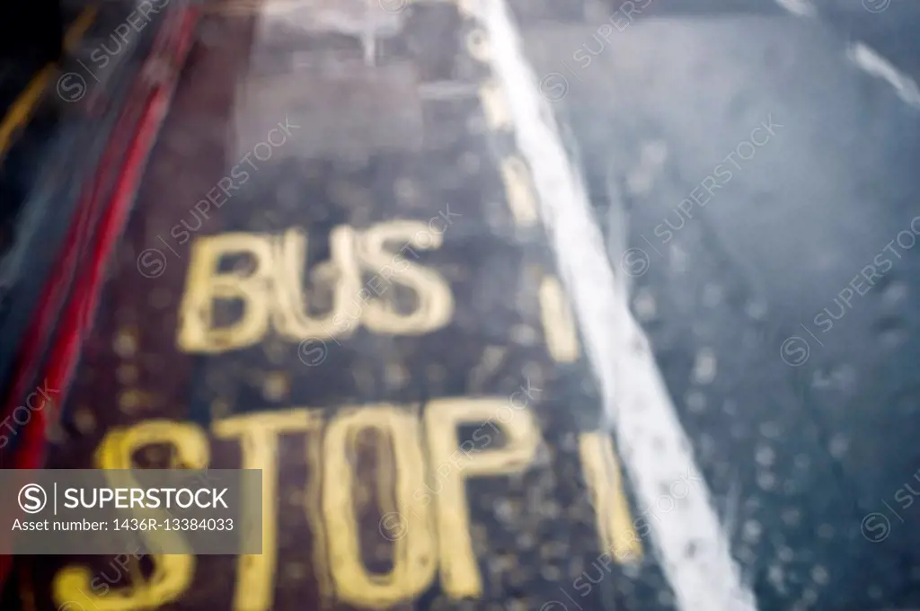Bus stop.