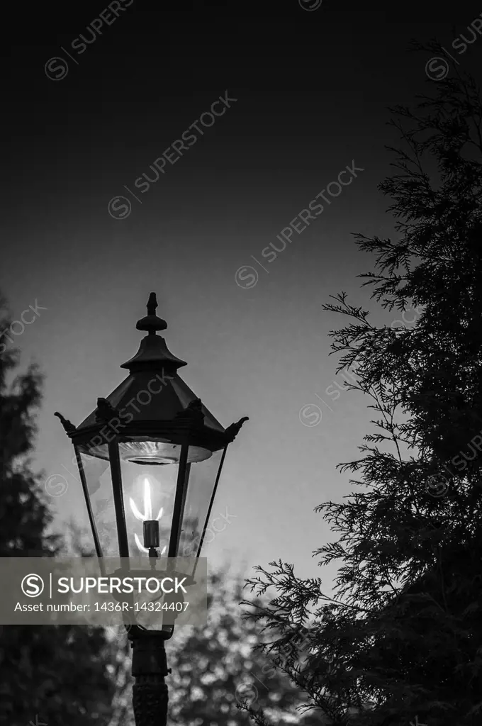 Victorian gas lamp.