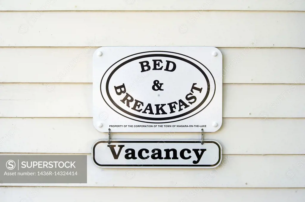Bed & Breakfast sign on a pole.