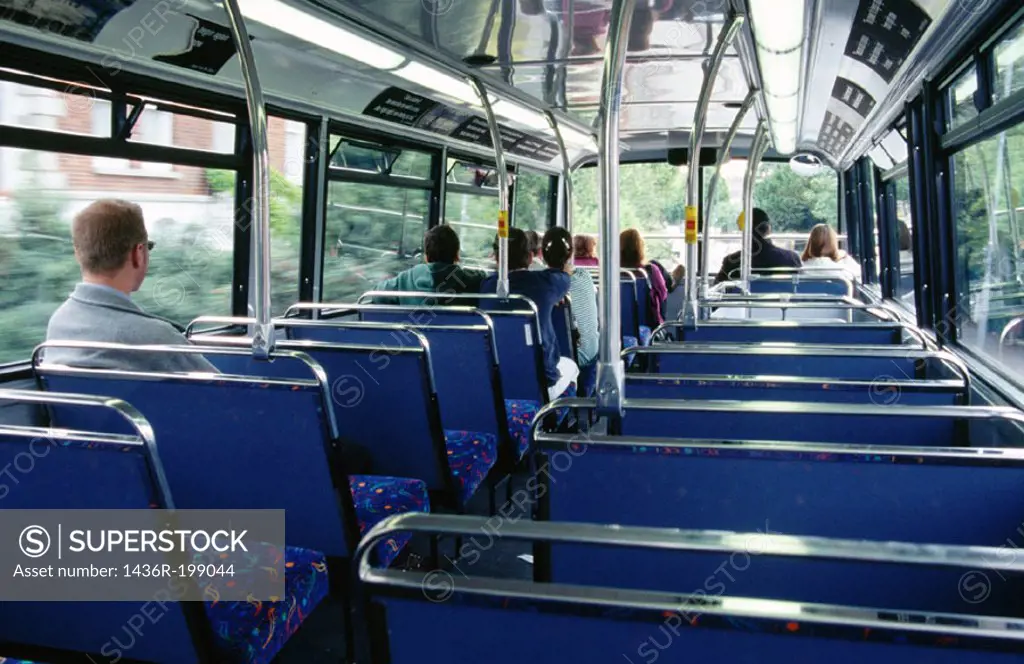 Passengers on bus, Dublin