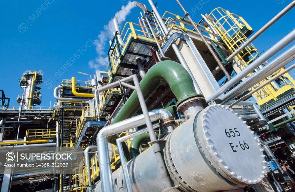 Hydrocracker. Repsol-YPF oil refinery. Tarragona province. Spain
