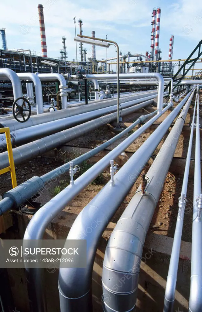 Repsol-YPF oil refinery. Tarragona province. Spain