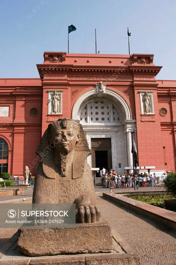 Façade of Egyptian Museum, Cairo. Egypt