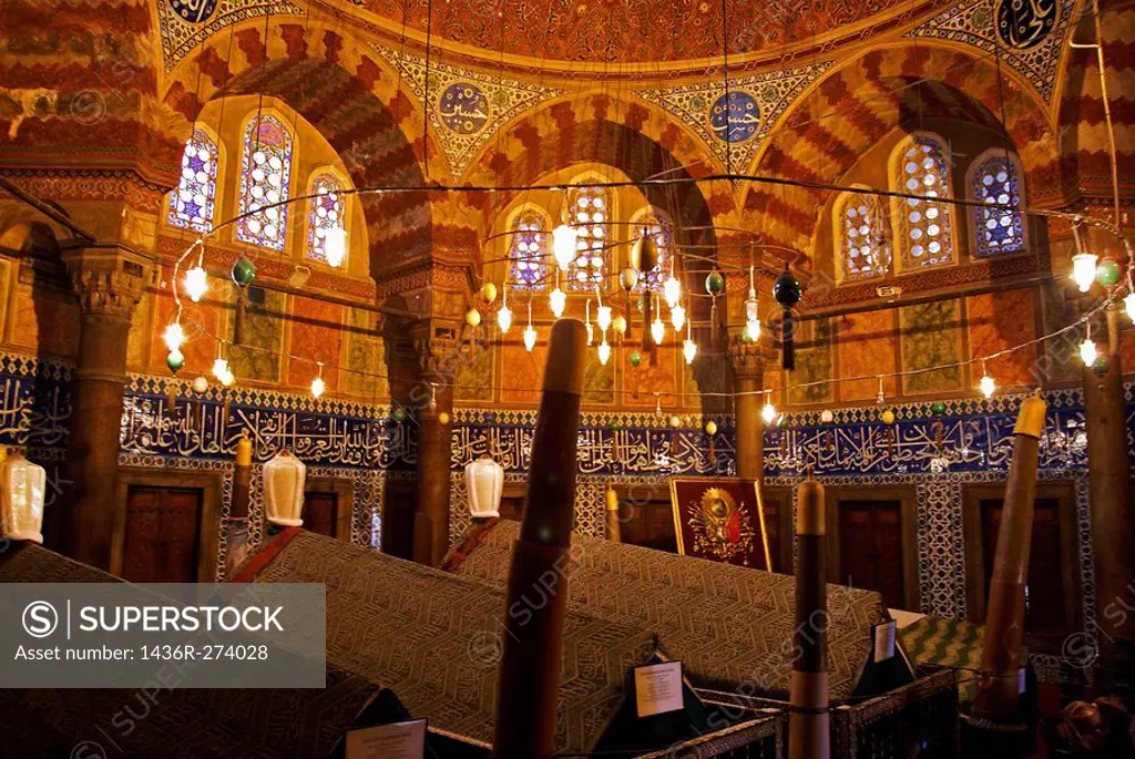 Suleiman the Magnificent mausoleum. Süleymanye mosque (1557). Istanbul. Turkey.