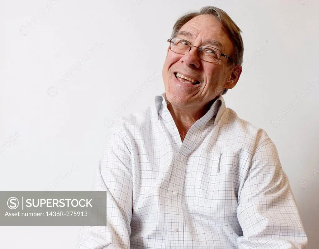 Sixty-five-year old man smiling