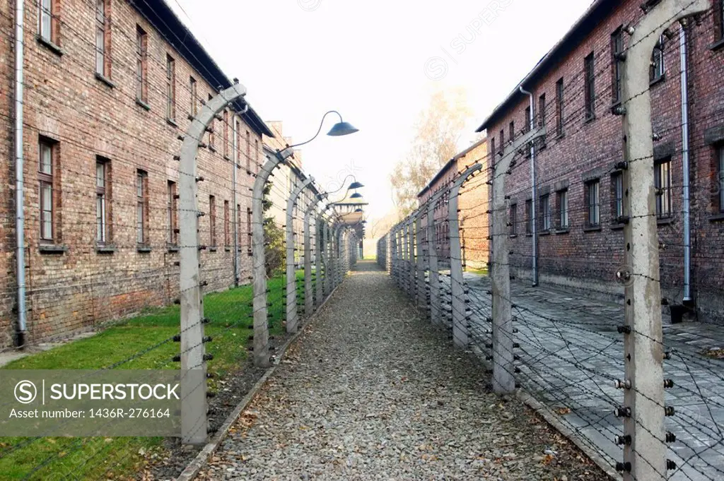 World War II Auschwitz concentration and extermination camp, Oswiecim. Poland