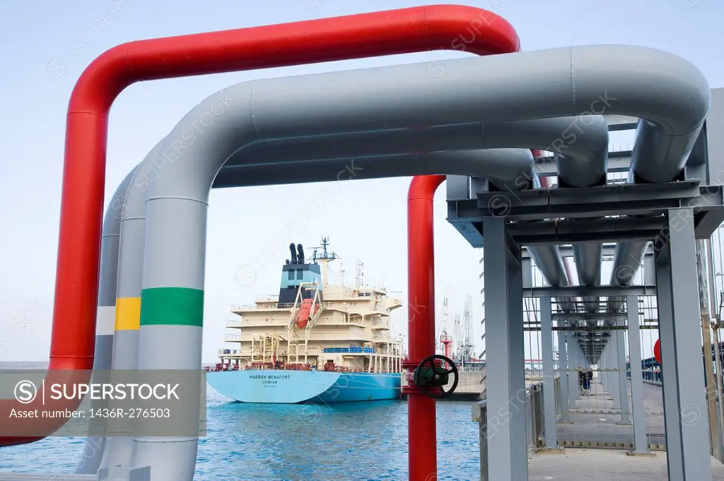 Liquefied Natural Gas tanker, Port of Bilbao, Punta Lucero. Biscay, Euskadi, Spain