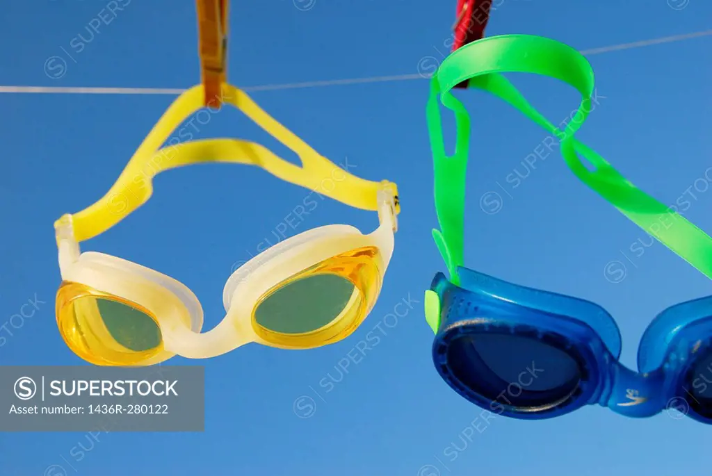 Swimming goggles.