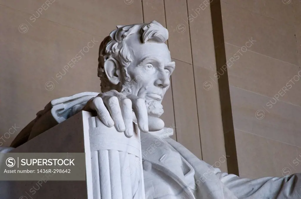 Abraham Lincoln Statue at the Lincoln Memorial in Washington DC