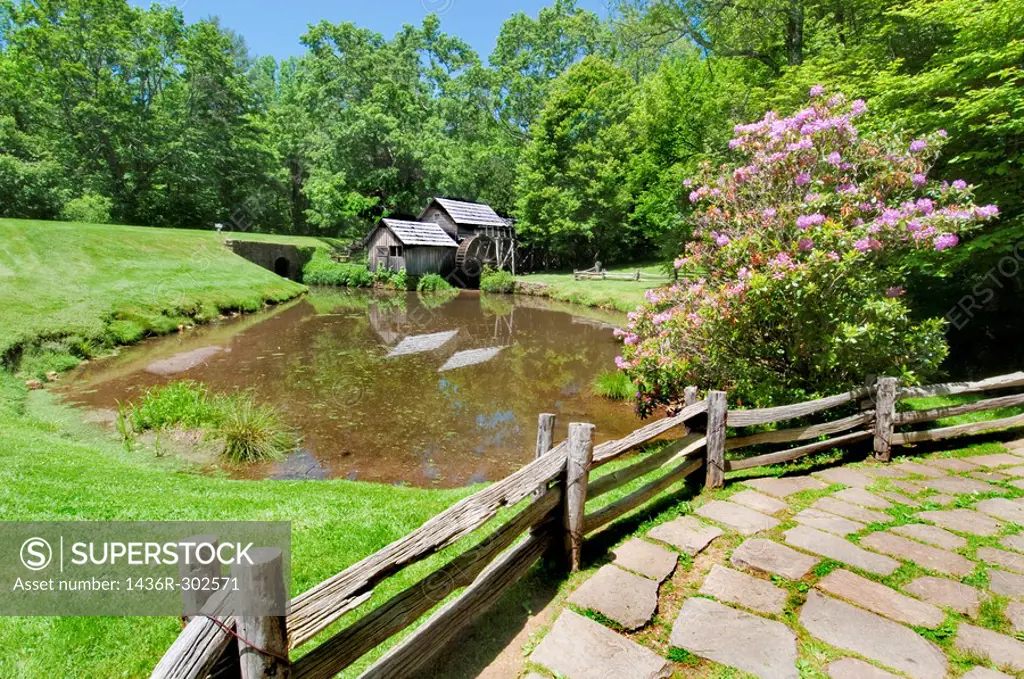 Historic Mabry Mill is a beautiful working watermill located in Floyd County Virginia, on the Blue Ridge Parkway