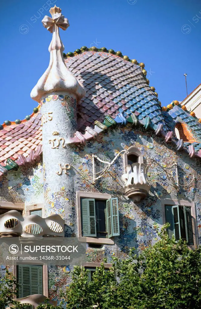 Batlló House (Gaudí, 1904-1906). Barcelona. Spain