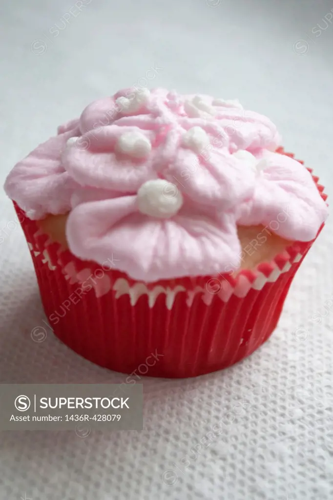 A fancy Valentine´s Day cupcake