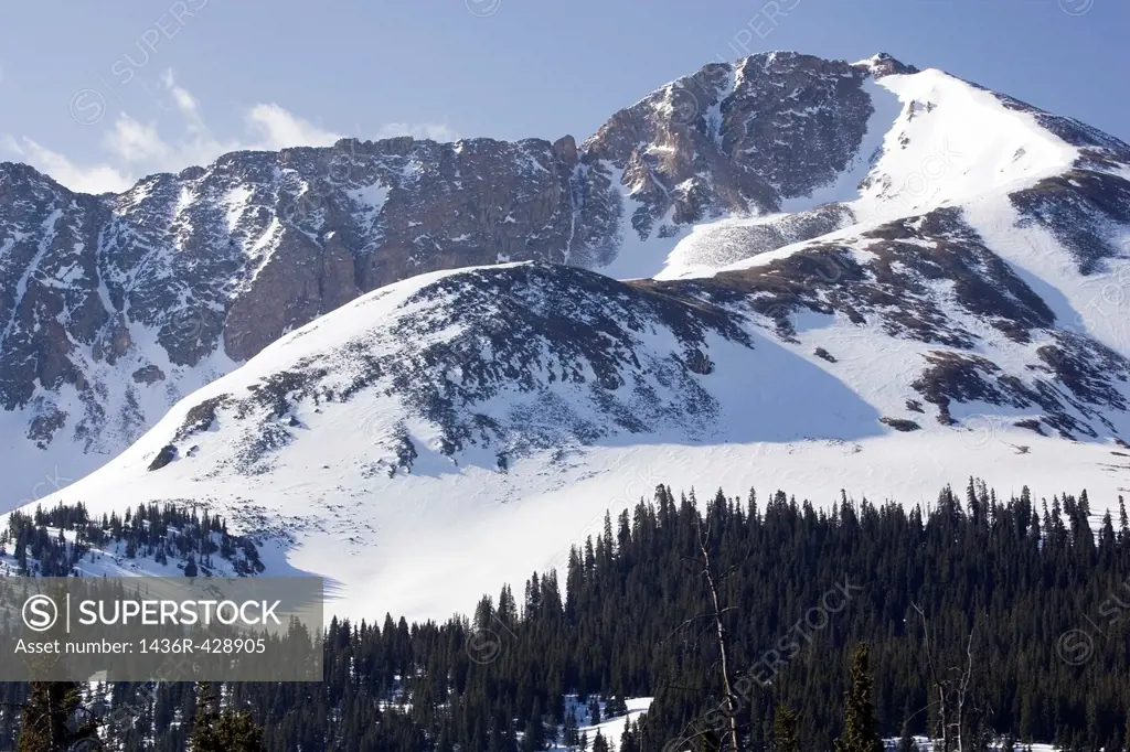 Snowy mountain landscape - near Leadville, Colorado