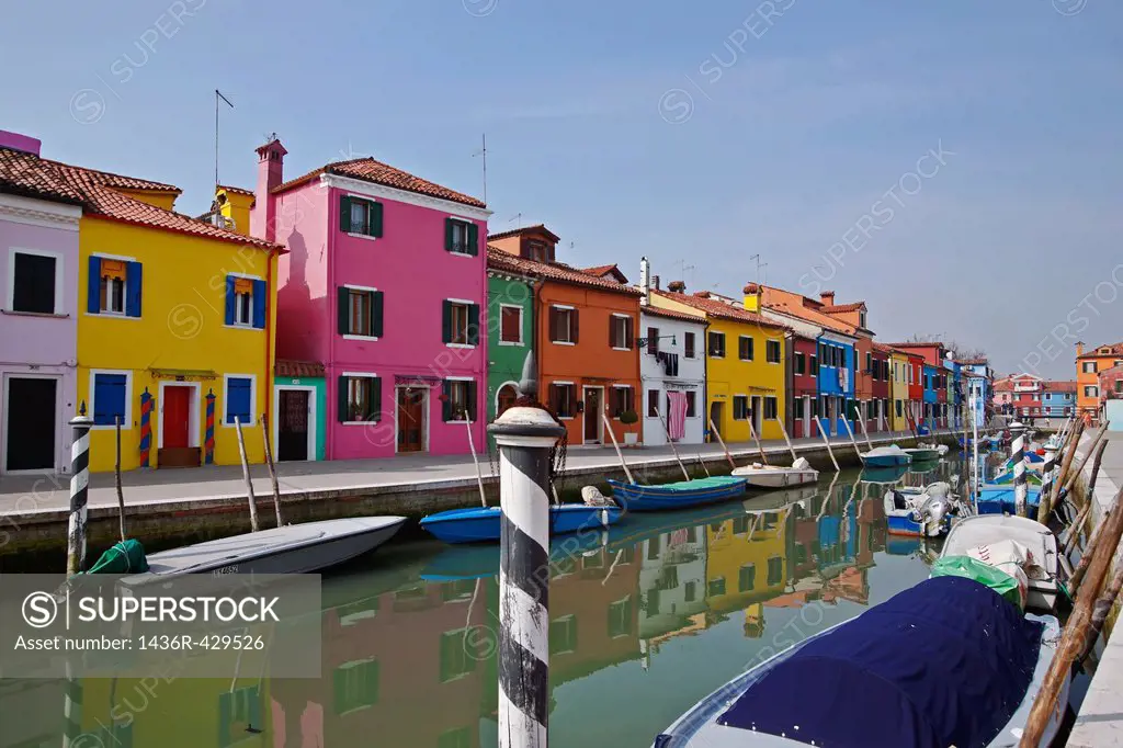 Burano - a small island which belongs to Venice and which is very popular because of its colourful houses