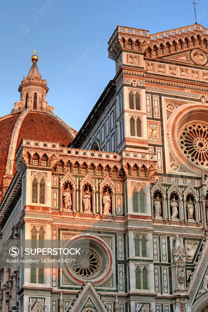 Florence - the Duomo of Florence, in a detailed view
