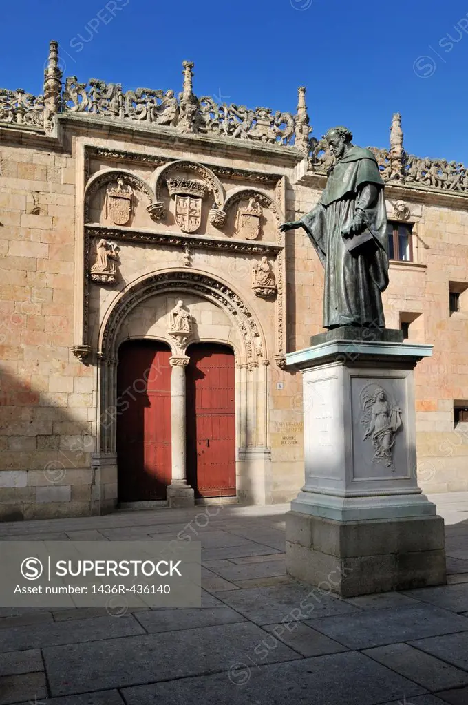 Europe, Spain, Castile and Leon, Castillia y Leon, Salamanca, Unesco World Heritage Site, medieval square at the Patio de Escuelas Menores
