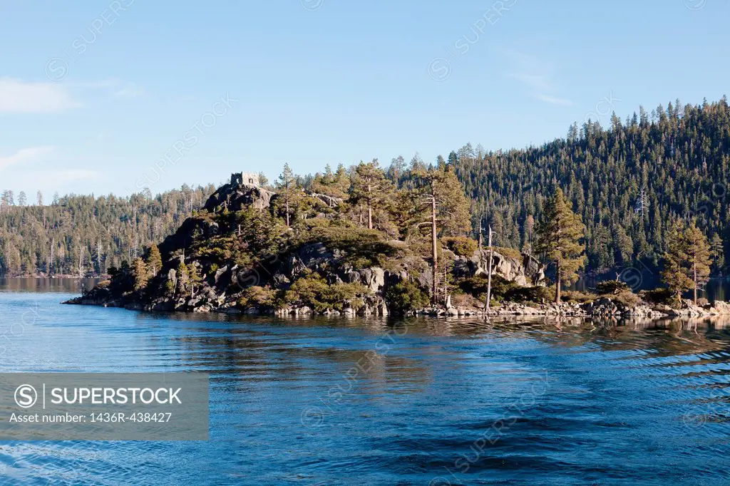 Fannette Island is the only island in Lake Tahoe, California/Nevada, United States  It lies within Emerald Bay