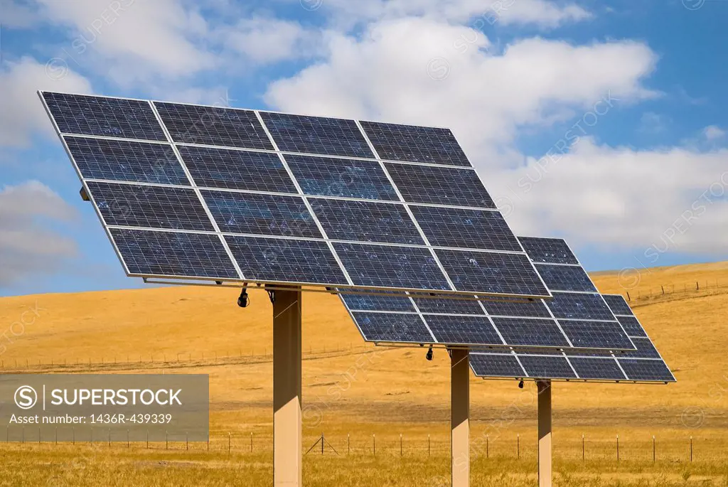 Solar panels, Northern California, USA