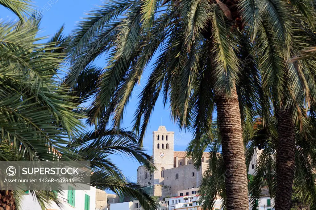 Spain, Balearic Islands, Ibiza, Old town Dalt Vila