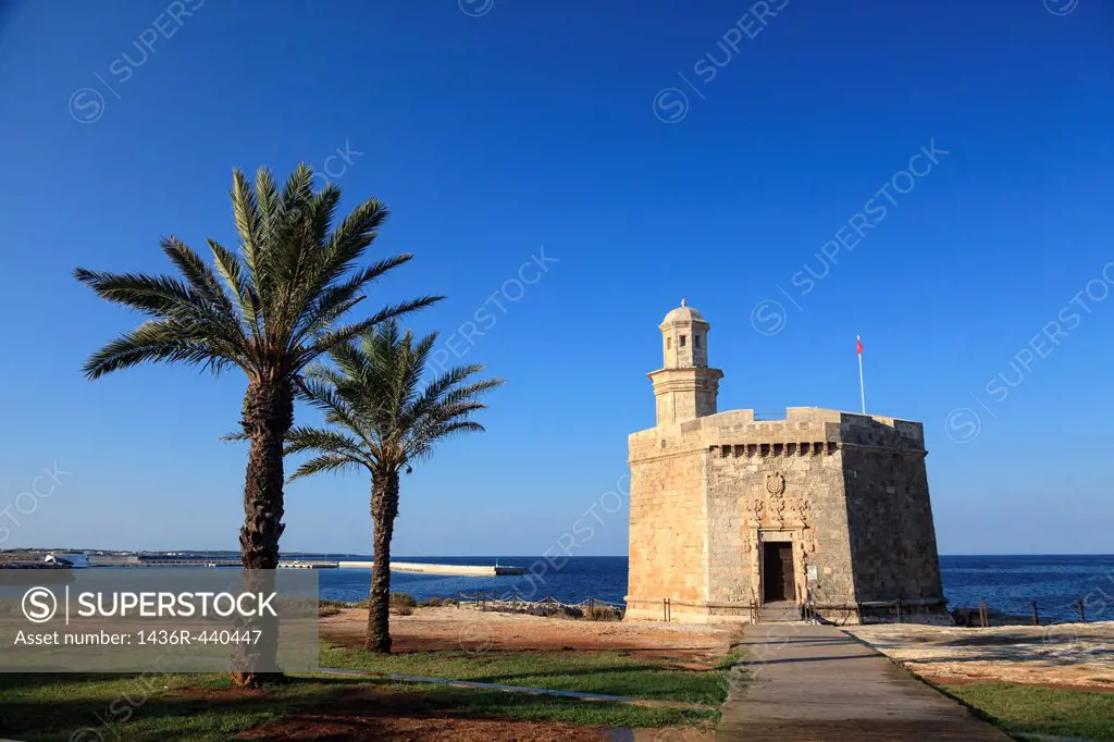 Spain, Balearic Islands, Menorca, Ciutadella, Old Town, Sant Nicolau Castle