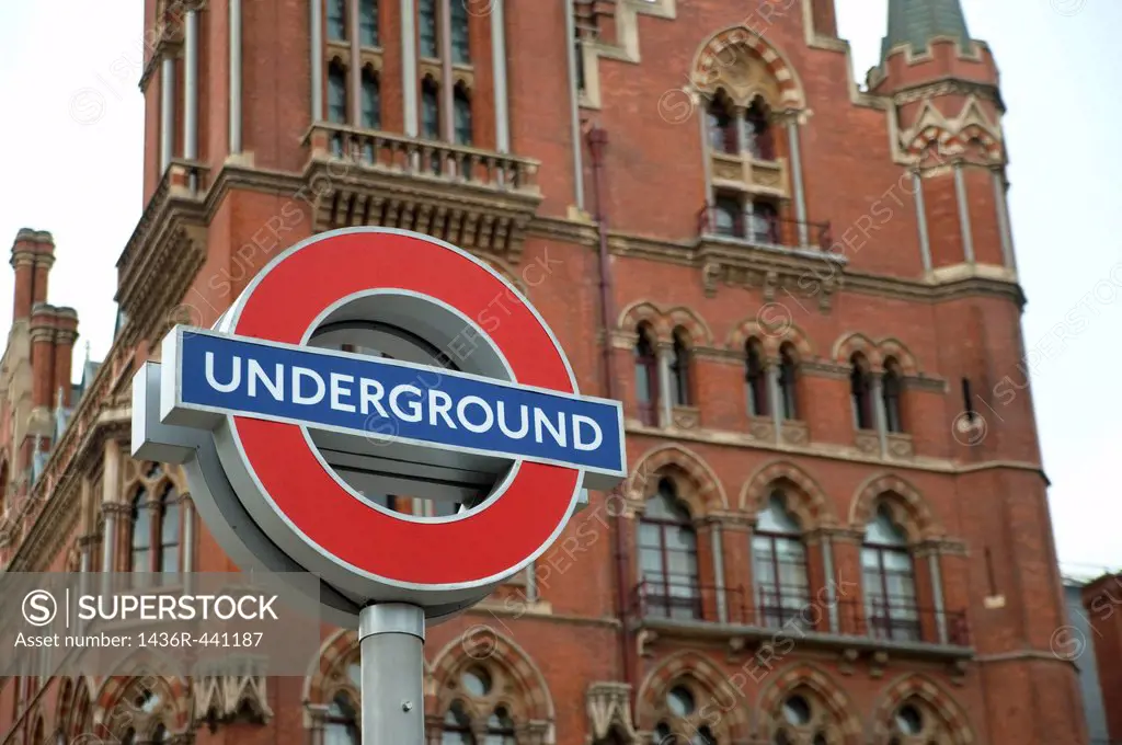 Sign of The London Underground, London, England, United Kingdom