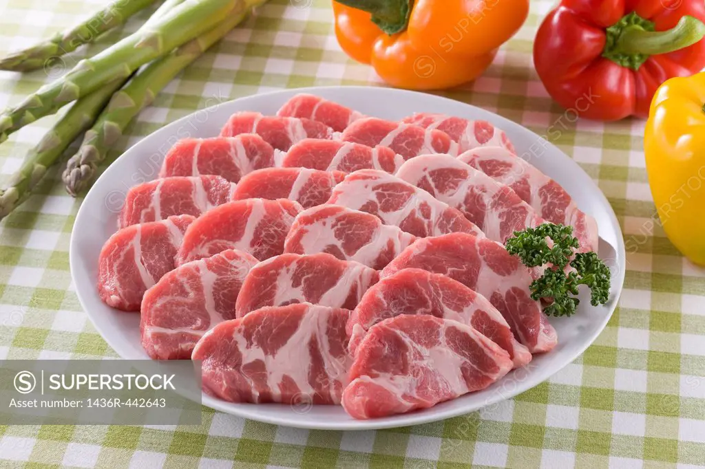 Sliced Fat Back of Pork