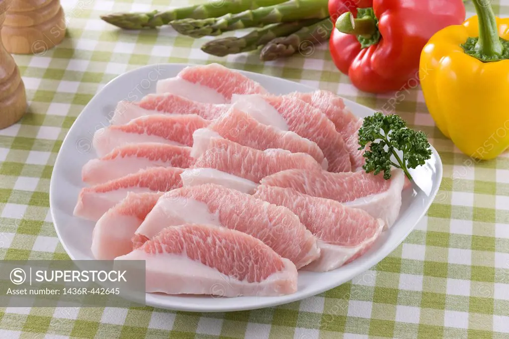 Sliced Fatty Pork