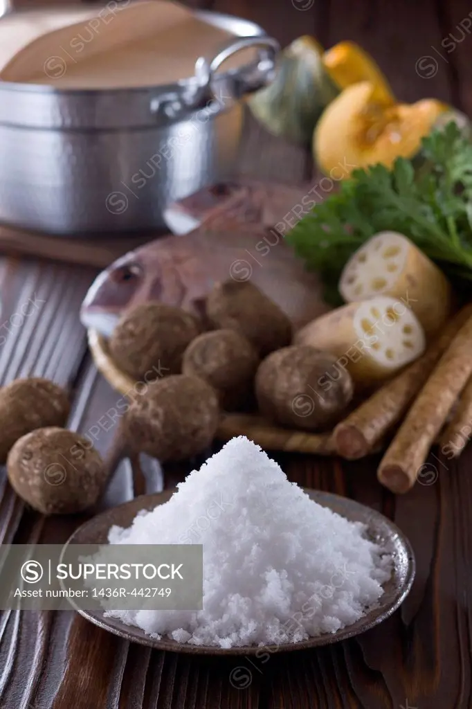 Salt and Ingredients of Traditional Japanese Food