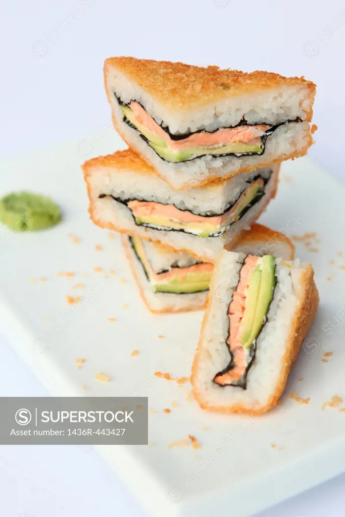 Deep fried Sushi sandwich