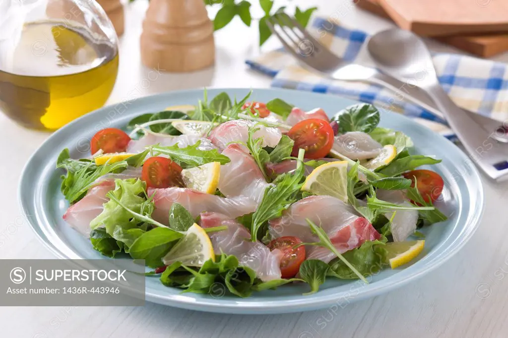 Red Sea Bream Carpaccio Salad