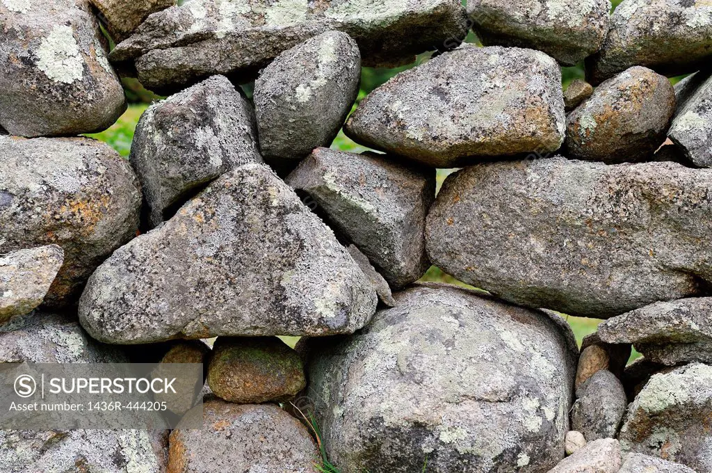 Stone fence, Martha´s Vineyard, Massachusetts, USA