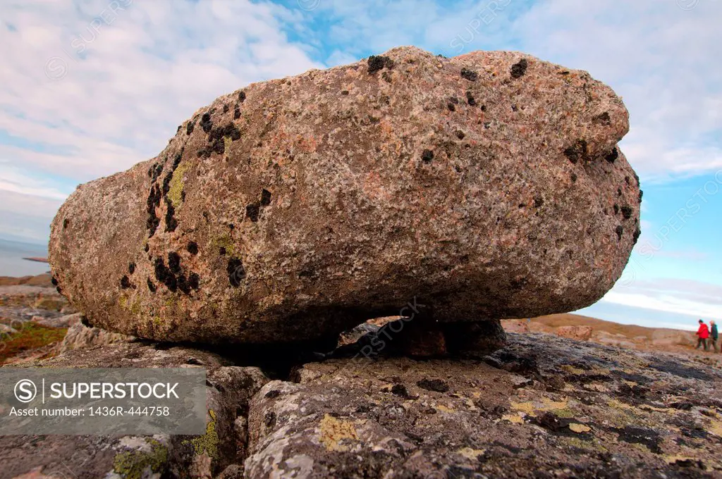 Sieid, ceremonial stone, near Barents Sea, Russia, Arctic