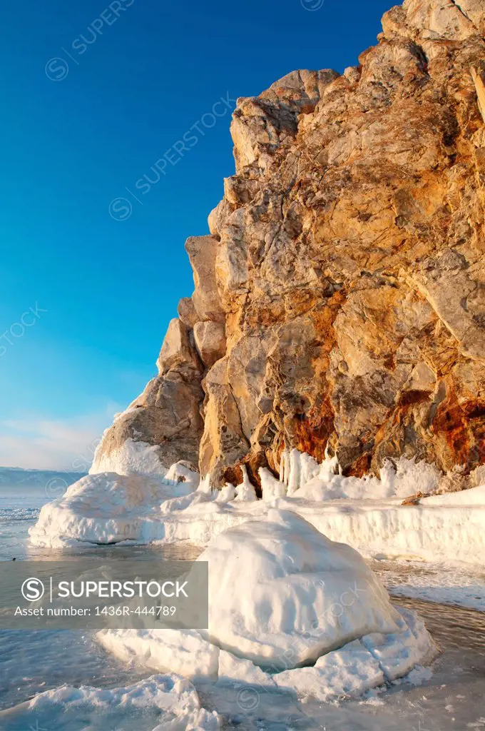 Mountain Shamanka, Shaman, Olkhon island, Lake Baikal, Siberia, Russia, Eurasia