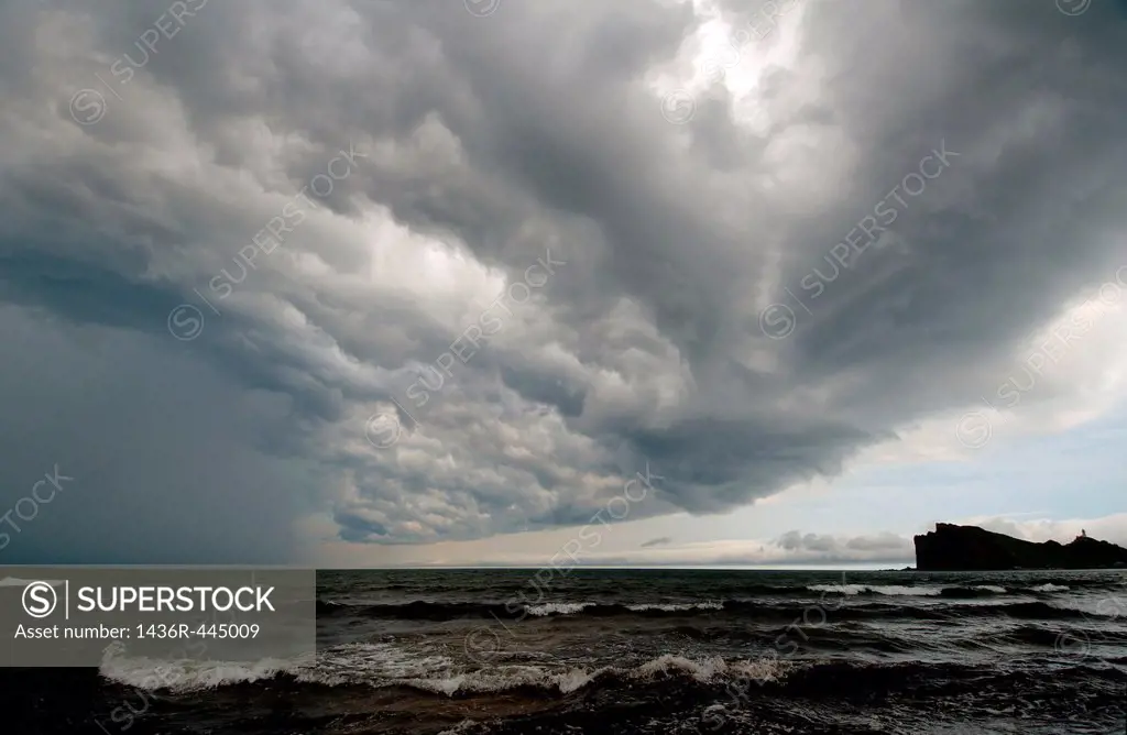 storm sky, Dalnegorsk city district, Japan sea, Far East, Primorsky Krai, Russian Federation